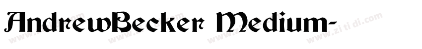 AndrewBecker Medium字体转换